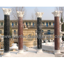 Roman Column with Stone Marble Granite Sandstone (QCM118)